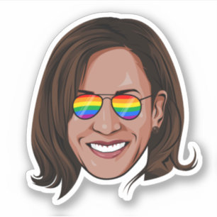Pegatina Fiesta del Orgullo Kamala Harris