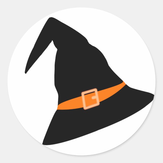 Pegatina Fiesta Gorra de Brujas (Anverso)