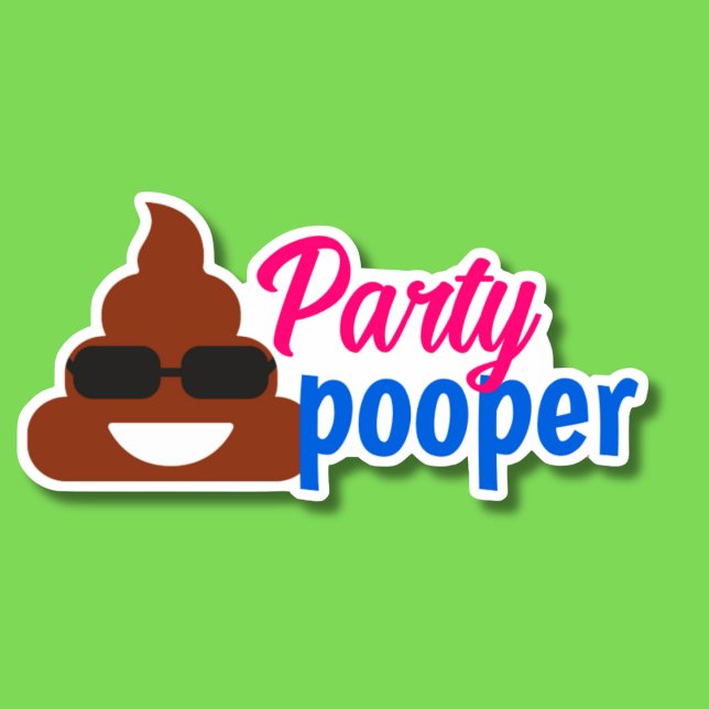 Pegatina Fiesta humorístico Pooper Waterproof (Subido por el creador)