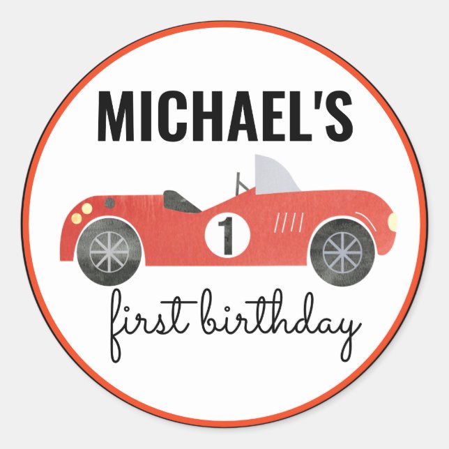 PEGATINA FIESTA RACE CAR (Anverso)