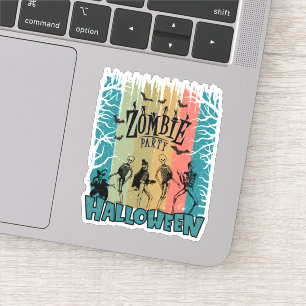 Pegatina Fiesta zombi, Halloween