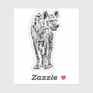 Pegatina Figura completa manchada del Hyena