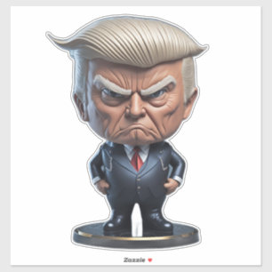 Pegatina Figura de la caricatura de Donald Trump