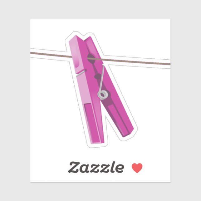 Pegatina Fijación de la línea de lavado de ropa (Hoja)