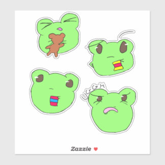 Pegatina Filbert and his many expressions 