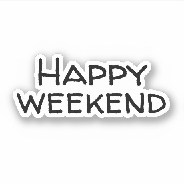 Pegatina Fin de semana feliz (Anverso)