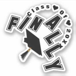 Pegatina Finalmente Graduación