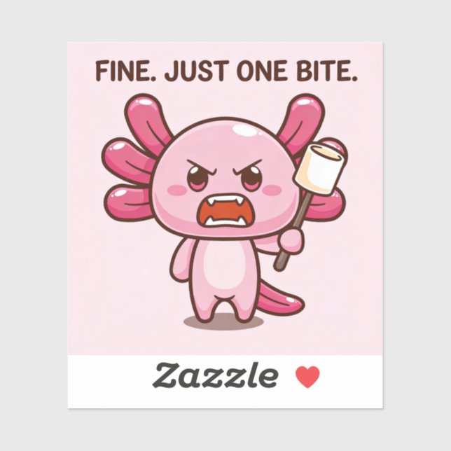 PEGATINA FINE. JUST ONE BITE. (Hoja)