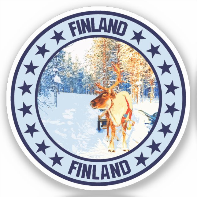 Pegatina Finlandia (Anverso)