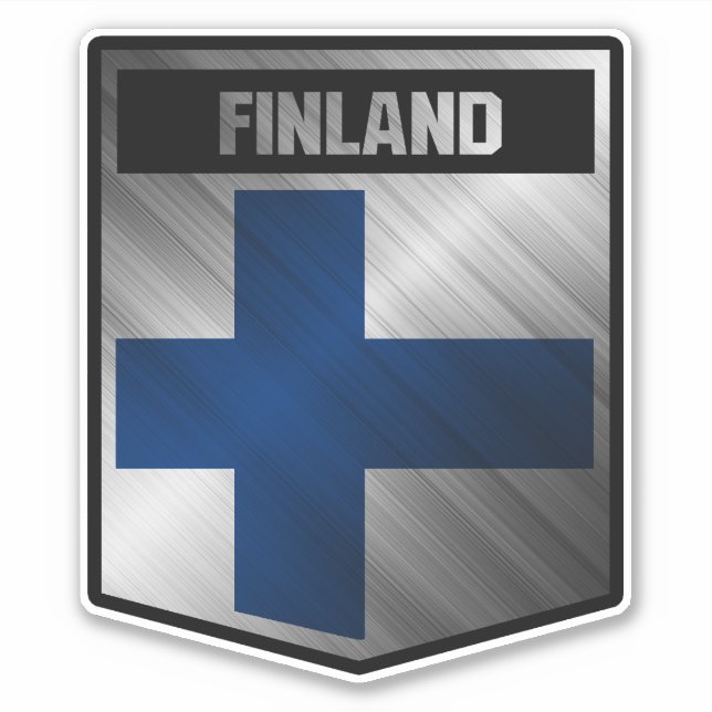 Pegatina Finlandia (Anverso)