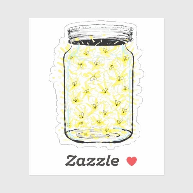 Pegatina Firefly Frenzy (Hoja)