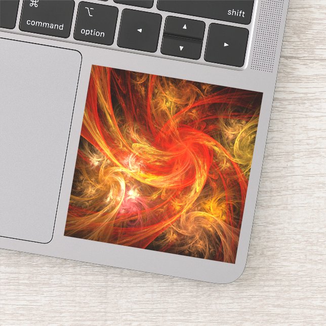 Pegatina Firestorm Nova Resumen Arte (Detalle)