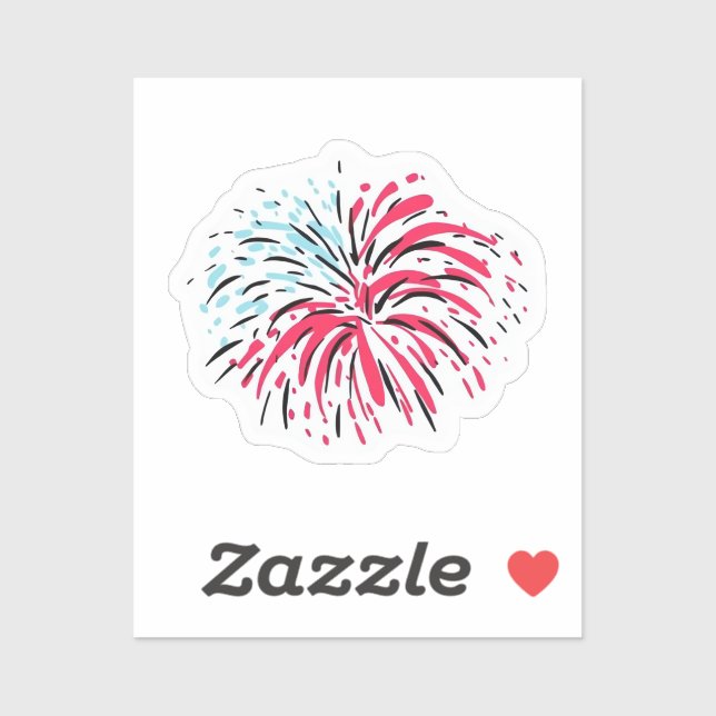 Pegatina Firework Classic (Hoja)
