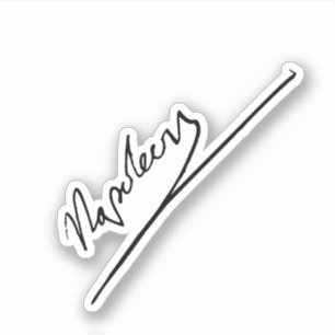 Pegatina Firma de Napoleón Bonaparte