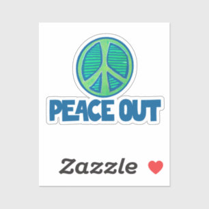 Pegatina Firma de paz fuera