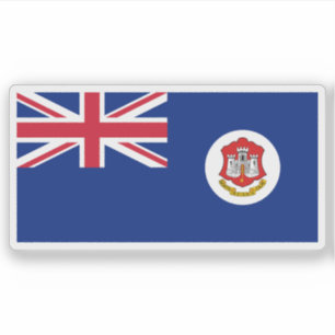 Pegatina Firma del Gobierno de Gibraltar (1875-1921)