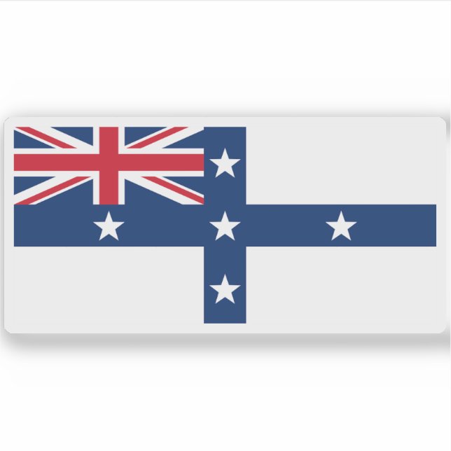 Pegatina Firma naval de Nueva Gales del Sur (1831-1883) (Anverso)