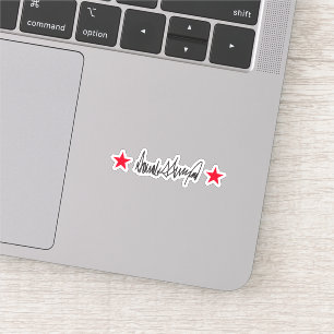 Pegatina Firma Trump