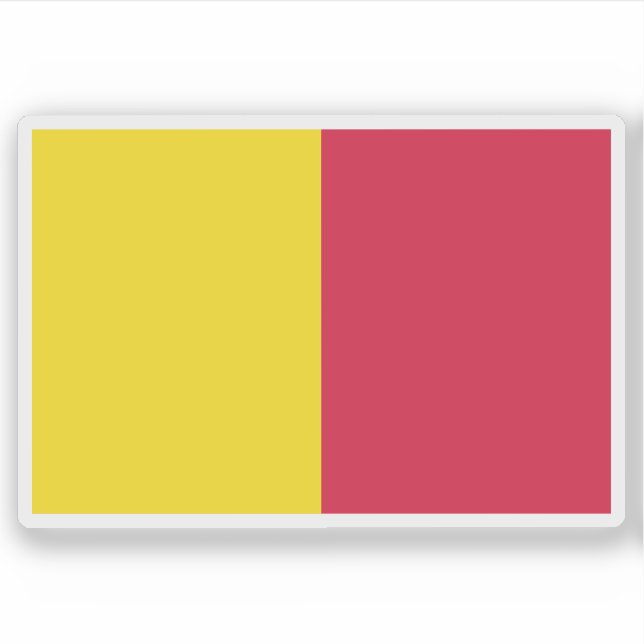 Pegatina First flag of Andorra (1806–1866) (Anverso)