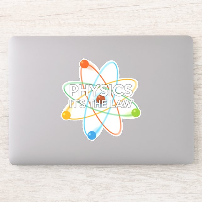 Pegatina FÍSICA. ES LA Ciencia DE LA LEY (Ordenador)