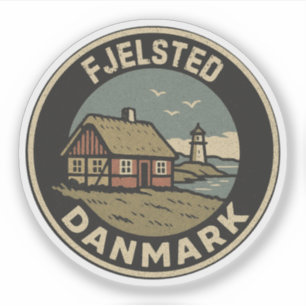 Pegatina Fjelsted, Dinamarca Danmark 
