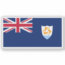 Pegatina Flag of Anguilla, British Overseas Territory