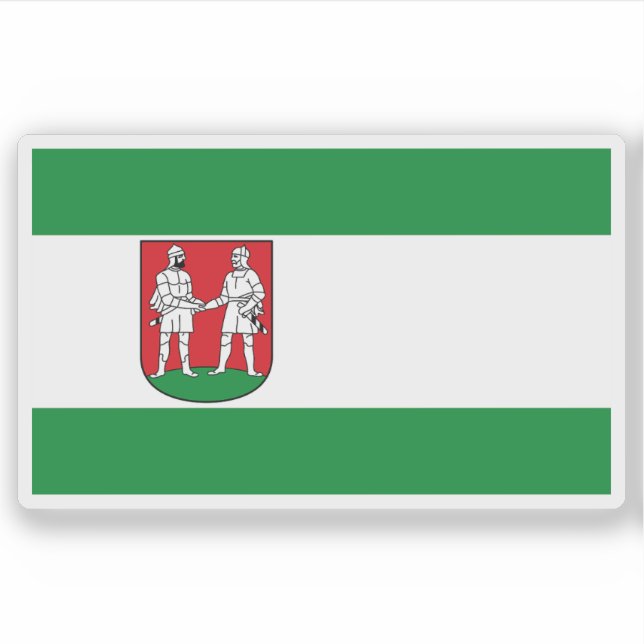 Pegatina Flag of Bünde, Germany (Anverso)