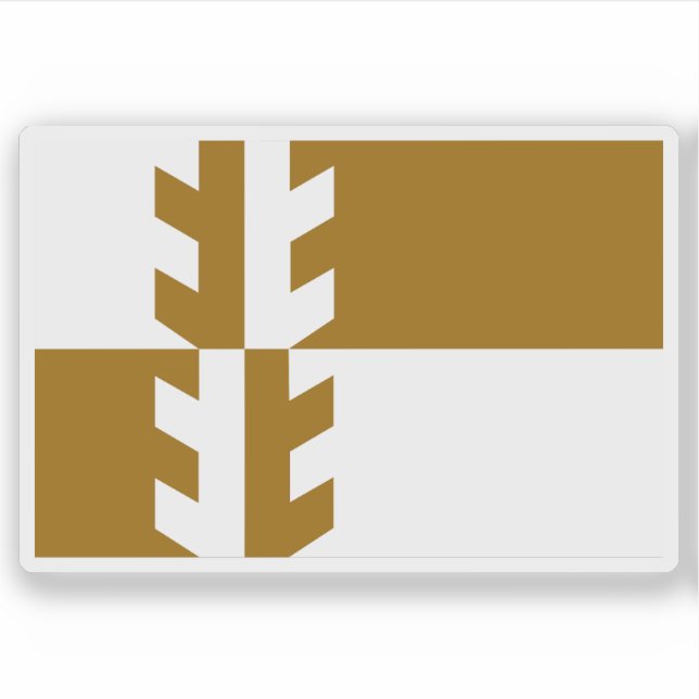 Pegatina Flag of Damaraland, the Republic of South Africa (Anverso)