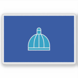 Pegatina Flag of Durban, the Republic of South Africa