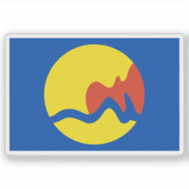 Pegatina Flag of Grand Rapids, Michigan, USA