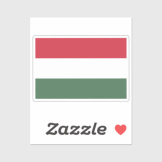 Pegatina Flag of Hungary custom-cut 