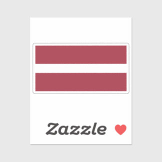Pegatina Flag of Latvia custom-cut 