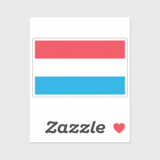 Pegatina Flag of Luxembourg custom-cut 