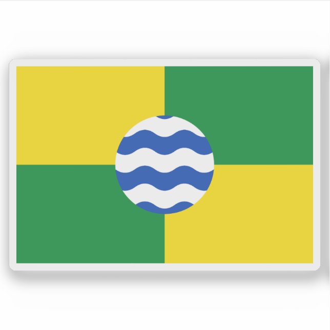 Pegatina Flag of Nairobi, the Republic of Kenya (Anverso)