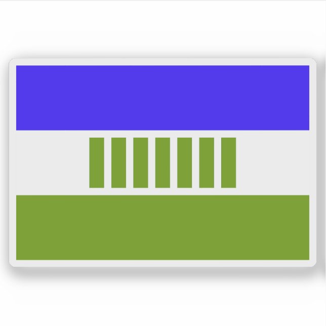 Pegatina Flag of Ovamboland, the Republic of South Africa (Anverso)