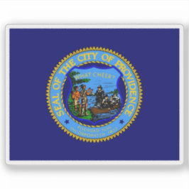 Pegatina Flag of Providence, Rhode Island, USA