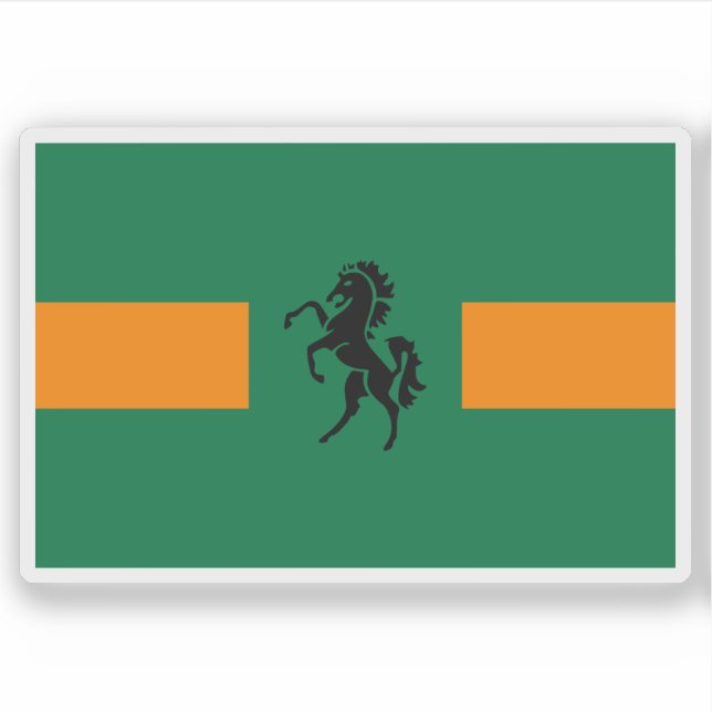 Pegatina Flag of QwaQwa, the Republic of South Africa (Anverso)