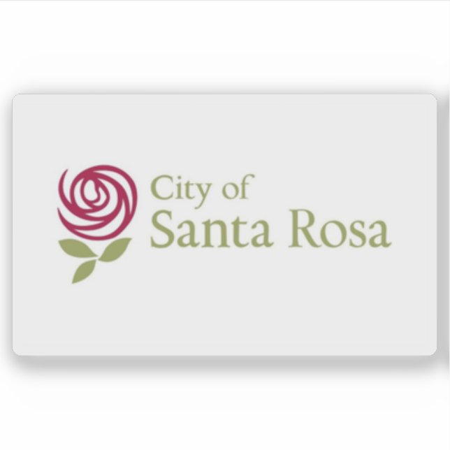 Pegatina Flag of Santa Rosa, California, USA (Anverso)