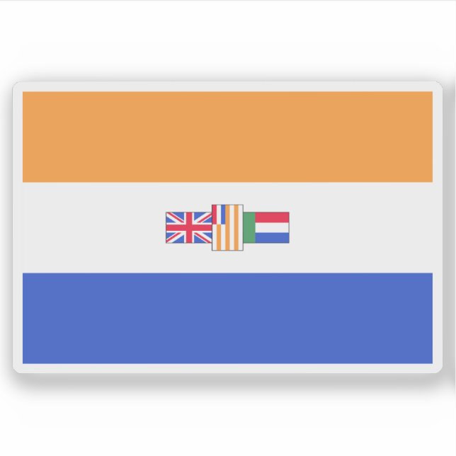 Pegatina Flag of South Africa (1982–1994), Africa (Anverso)