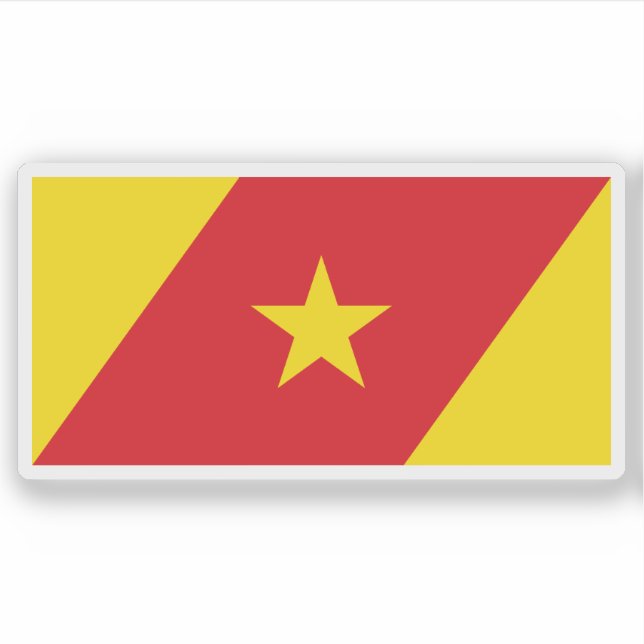 Pegatina Flag of the Amhara Region, Ethiopia (Anverso)