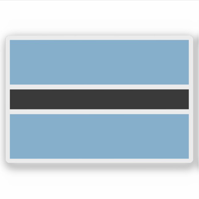 Pegatina Flag of the Batswana people, Rep. of South Africa (Anverso)