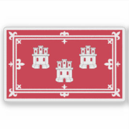 Pegatina Flag of the city of Aberdeen, Scotland