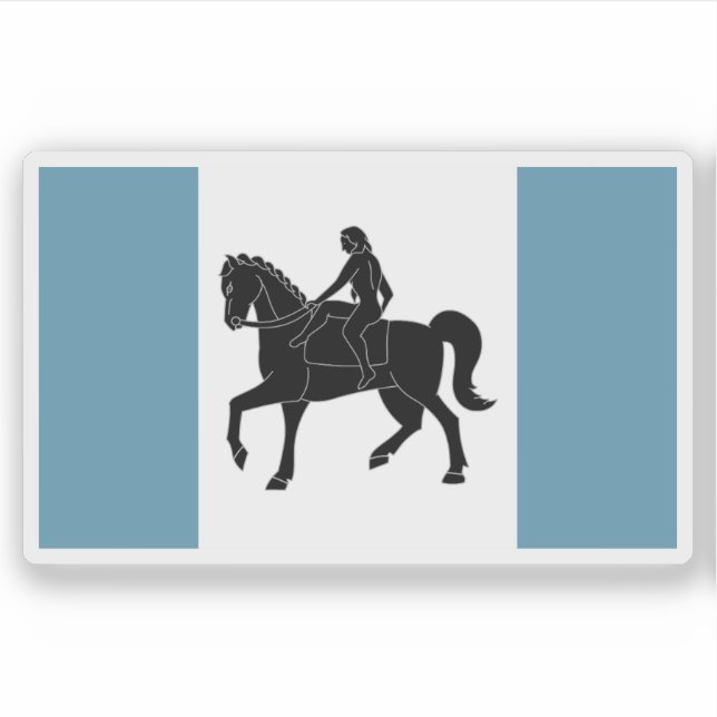 Pegatina Flag of the city of Coventry, England (Anverso)