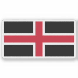 Pegatina Flag of the city of Durham, England