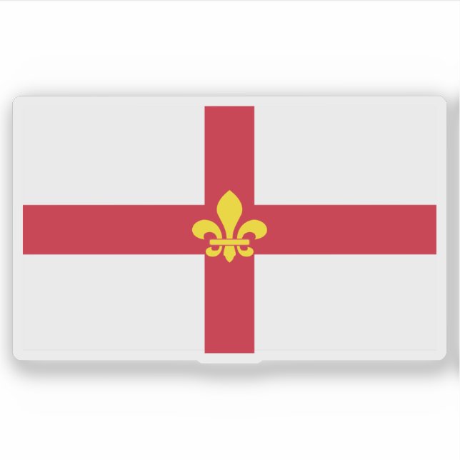 Pegatina Flag of the city of Lincoln, England (Anverso)