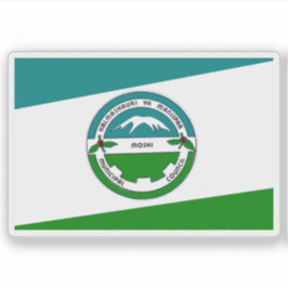 Pegatina Flag of the city of Moshi, Tanzania