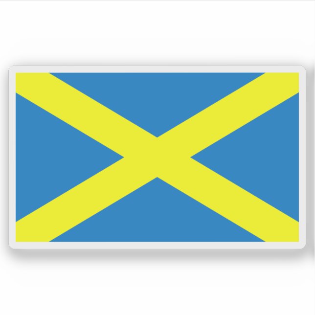 Pegatina Flag of the city of St Albans, England (Anverso)