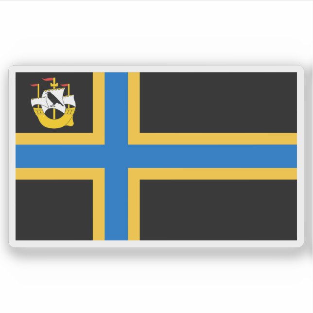 Pegatina Flag of the county of Caithness, Scotland (Anverso)