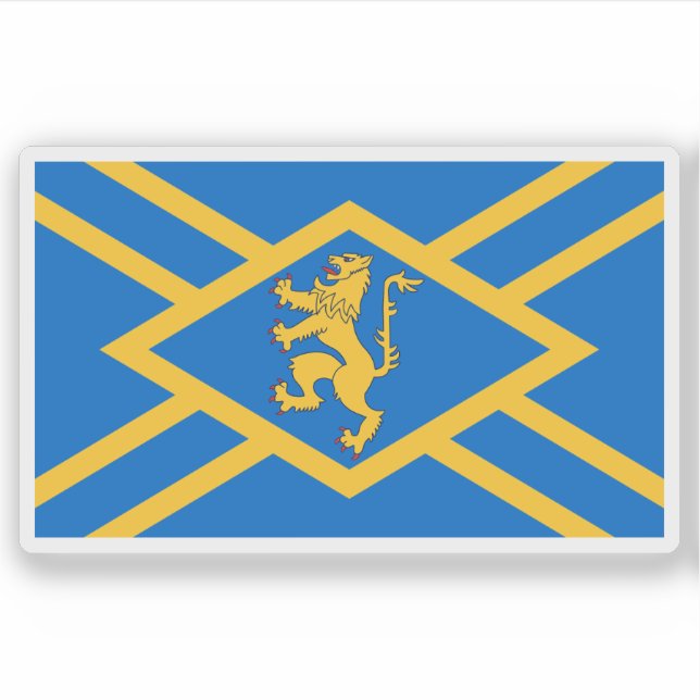 Pegatina Flag of the county of East Lothian, Scotland (Anverso)