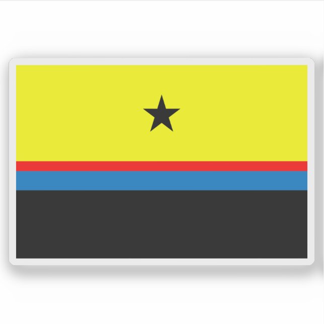 Pegatina Flag of The Daza people (Sudan) (Anverso)